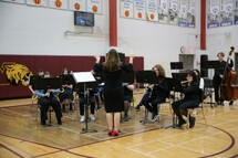 Mrs. Cox and the Senior Band